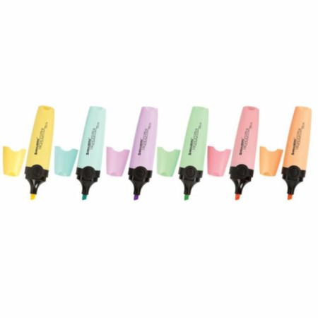 A set of textbook markers 6 CV 1-5mm Brauberg "Delta Pastel"-1