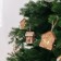 Christmas tree toy "House with a deer", from batteries, a glow of warm white