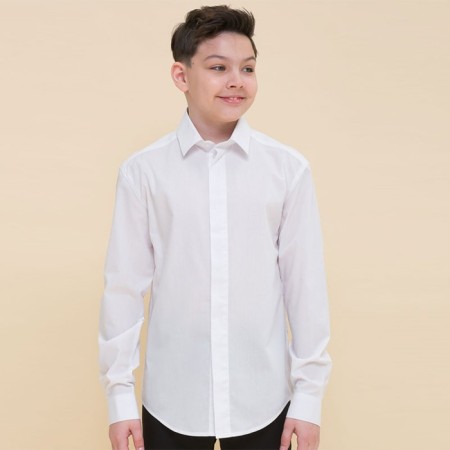 Surchachka upper for boys, height 128 cm, white color