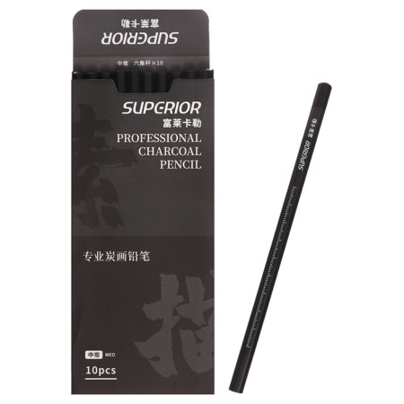 Coal pencil black, medium, dark gray case