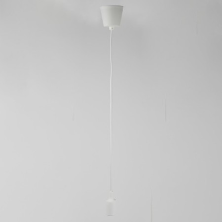 Cartridge era E27 with a suspension, plastic, white-2