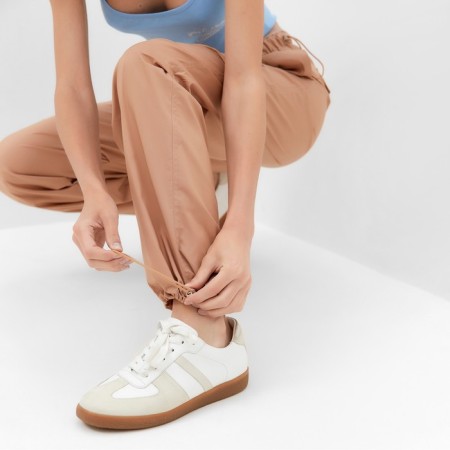 Cargo Pants Women's Minaku: Casual Collection Beige Color, Rr. 48-5