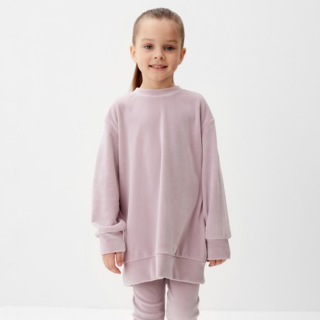 Kids' costume (sweatshirt, leggings) KAFTAN PLUSHY R.30 (98-104), lilac-5