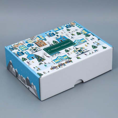 Folding box "City", 30.7 x 22 x 9.5 cm, new year-2
