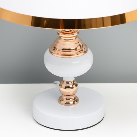 Glykeria table lamp E27 40W white-gold 25x25x40 cm-2