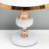 Glykeria table lamp E27 40W white-gold 25x25x40 cm