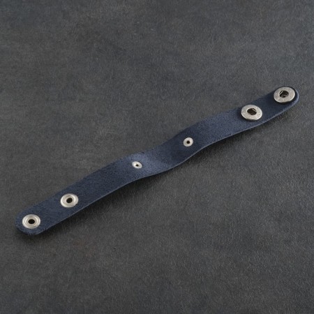 Anti-Glaz Bracelet, genuine leather, steel-4