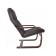 Saima chair, 690x840x920, eco -leather, chocolate/frame cherry