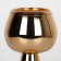 Summary Metal for 1 candle "Hyacinth", color gold 8 x 8 x 19 cm