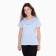 Female T -shirt with print, blue color, size 44
