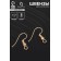 Schwenzi-crush with bead (set of 5 pairs), color gold