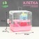 A cage for rodents "Pigzon" with a lock, 31 x 24 x 27 cm, pink
