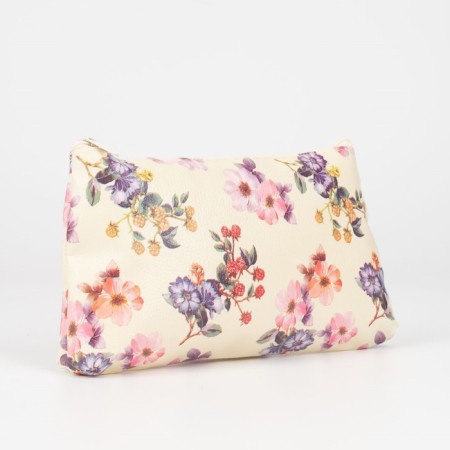 Lightning cosmetic bag, beige color
