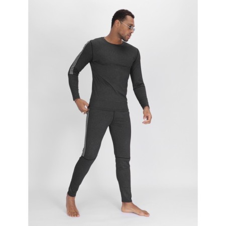 Male thermal underwear, size 54-56, dark gray color-7