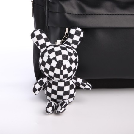 School textile school with pockets, 38x29x11 cm, black color-2