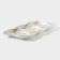 Menzhitsa ceramic 3 cells "Marbl", 36 × 17 × 3 cm, white color