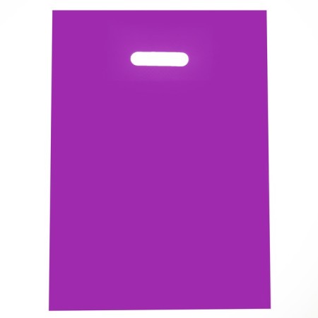 Polyethylene package with a cut pen, purple 30-40 cm, 30 μm