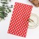 Towel 35x60cm peas, red, waffle, 120 g/m2, cotton 100%