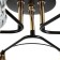Svetogor chandelier "Light" 6x60W E27 Black 64x64x21cm