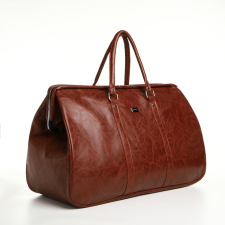 Road bag with lightning, brown color