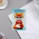 Birthday card!" Cat, glasses