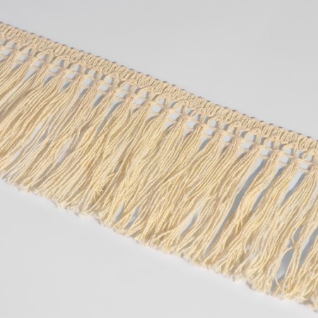 Decorative braid "Furger", 65 mm, 10 ± 1 m, beige color-1
