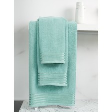 Terry towel Bio-Textiles, 380 gr, size 40x70 cm, green color