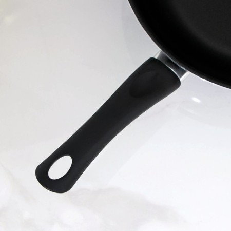 LITE, D = 28 cm, plastic handle, anti-stick coating, black color, black-3