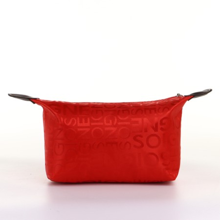 Cosmetic bag with lightning, red color-1