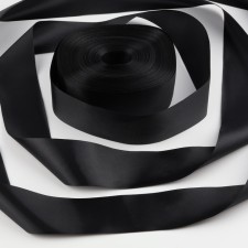 Satin tape, 50 mm × 100 ± 5 m, black color