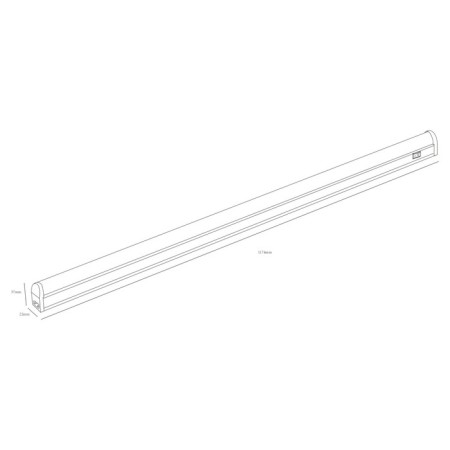 Linear LED era lamp with a movement sensor LLLED-02, 1174x22x37 mm, IP20, 16W, 1400lm, 4000k, white-3