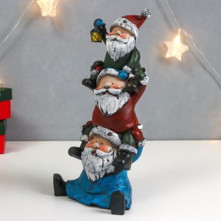 Souvenir Polystone Light "Grandpa with flashlights - a bunch of small" 29.5x14.5x11.5 cm-2