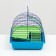 A semicircular rodent cell with a plastic shelf and ladder, 36 x 24 x 22 cm Mix of flowers