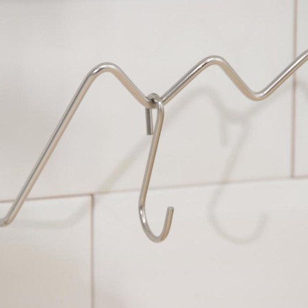 Holder for lids with hooks, on Velcro, 23.5 × 13 × 8.5 cm, chromium color-3