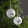 A set of Christmas balls "Silver threads" 2 pcs., Batteries, 1 LED, glow white glow