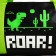 Children's sports bag for the boy "Dinosaurus", 40x20x20 cm, black