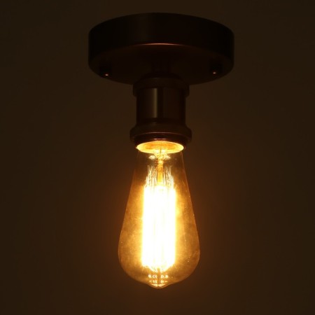 Lamp 2465/1 E27 40W Black 13.5x13.5x8.5 cm Bayerlux-2