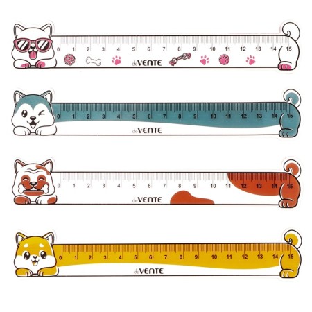 Line 15 cm, Devente, Figure DOG, Mix - 4 types, flexible