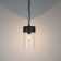 Suspended lamp Elektrostandard, Atrani E27 110x110x665 mm, IP43, Black Color