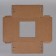 Confectionery packaging with a window, craft, 30 x 30 x 15 cm