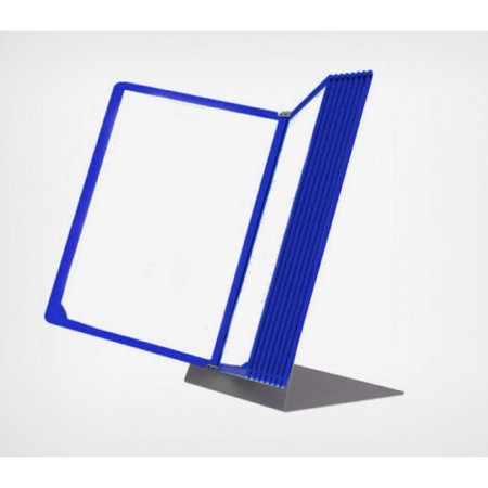 Plastic frame for the A4, Infoframe cross -cutting system, without tread, blue color-3