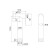 Lake for bidet IDDIS 020WB0Gi20, 113 x 24, brass, white