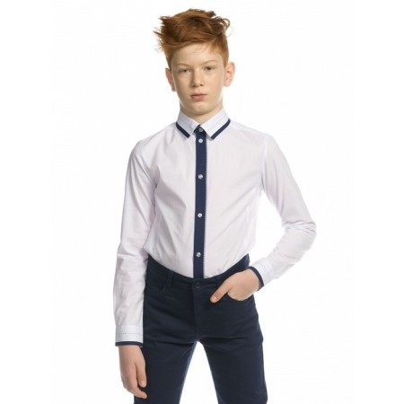 Surchashka upper for boys, height 146 cm, white color-1