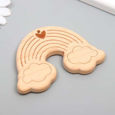 Busina for creativity tree "Rainbow with clouds" 9.5x7 cm-1