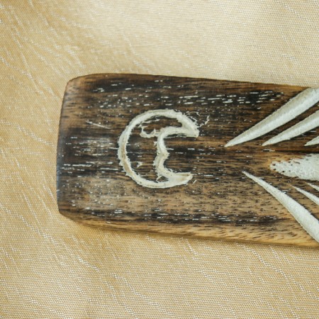 Bowing stand "Month and stars" wood 0.5x3.5x26 cm-2