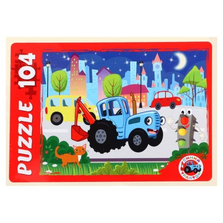Puzzle "Blue Tractor", 104 elements-1