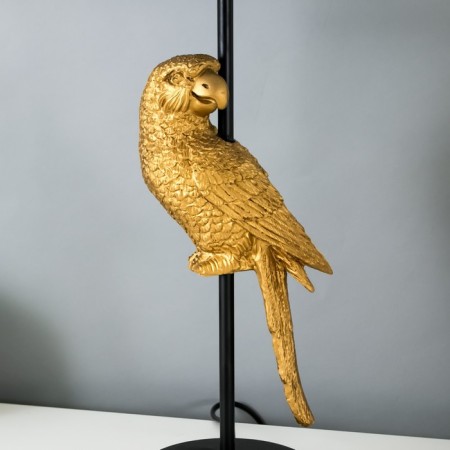 Parrot table lamp E27 40W black and gold 23.5x23.5x50 cm Risalux-3