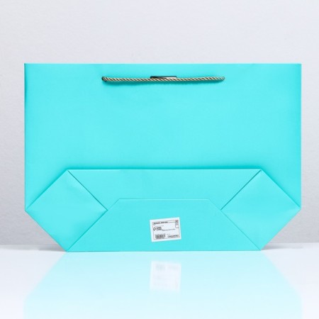 Gift package with a ribbon of 26 x 25 x 11 cm "turquoise"-1