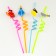 Pirate Party cocktail tubes, set 4 pcs.
