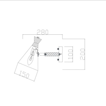 Wall lamp (sconces) rise, 1xe14, white color-3